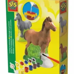 SES CREATIVE® Gips-Set "Gießen Und Anmalen - Pferd" MEHRFARBIG