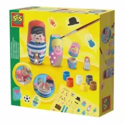 SES CREATIVE® Bastelset "Matroschkas Bemalen" Mehrfarbig