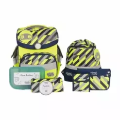 School Mood SchulranzensetTimelessAir+Yannick Neon Y Neon/ Schwarz/ Grau