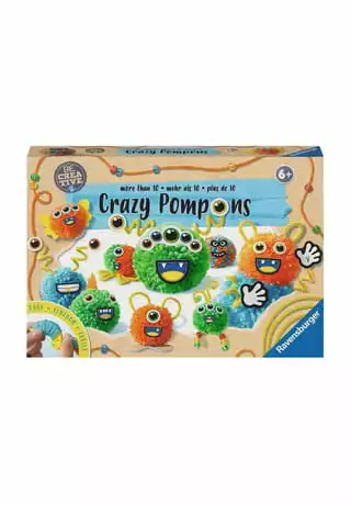 Ravensburger Be Creative Bastelset "Crazy Pompons" MEHRFARBIG