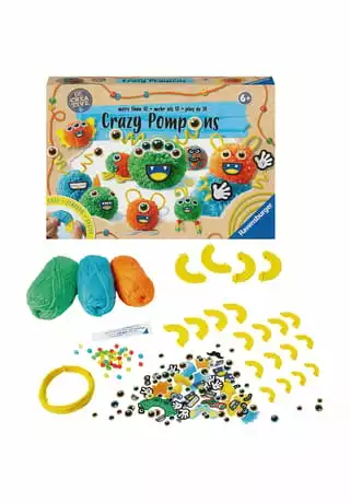 Ravensburger Be Creative Bastelset "Crazy Pompons" MEHRFARBIG – Bild 4