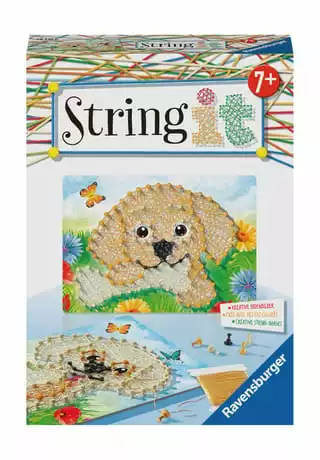 Ravensburger String It Mini Fadenbilder-Set "Dogs" BRAUN