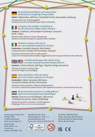 Ravensburger String It Mini Fadenbilder-Set "Dogs" BRAUN – Bild 2