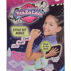 Ravensburger BlaZeLets Style-Set "Rings", Glow In The Dark BUNT
