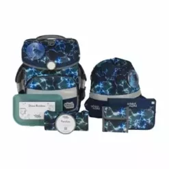 School Mood Schulranzen-Set Timeless Air "Felix", 7-teilig Blau