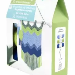 Gründl Häkel-Set, Wandbehang, 200 G BLAU/ GRÜN