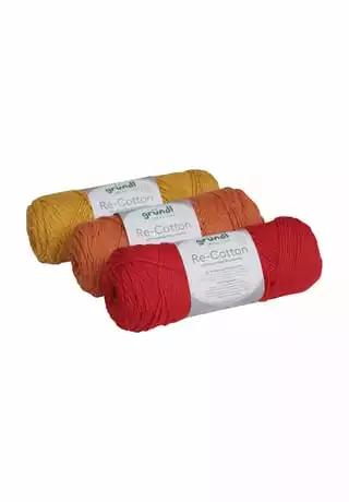 Gründl Häkelset Körbchen, 300 G ORANGE/ ROT/ CURRY – Bild 2