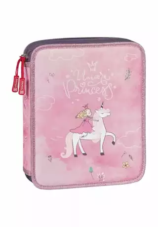 BRUNNEN Federmäppchen "Unicorn Princess", Gefüllt Rosa