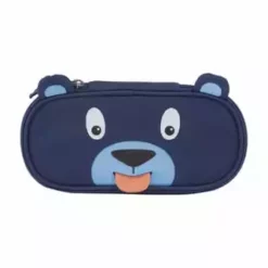 Affenzahn Stiftemäppchen "Bobo Bär", Namensschild, Wasserabweisend DUNKELBLAU