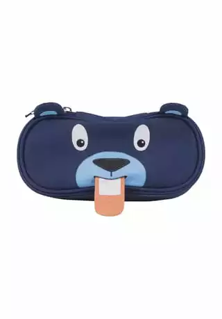 Affenzahn Stiftemäppchen "Bobo Bär", Namensschild, Wasserabweisend DUNKELBLAU – Bild 2