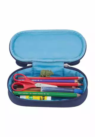 Affenzahn Stiftemäppchen "Bobo Bär", Namensschild, Wasserabweisend DUNKELBLAU – Bild 3