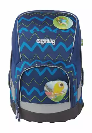 Ergobag Schulranzen-Set Wide "FallrückziehBär", 5-teilig Blau/ Hellblau – Bild 2