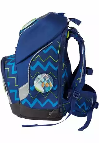 Ergobag Schulranzen-Set Wide "FallrückziehBär", 5-teilig Blau/ Hellblau – Bild 7