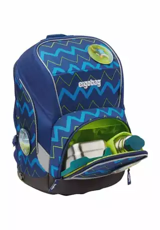 Ergobag Schulranzen-Set Wide "FallrückziehBär", 5-teilig Blau/ Hellblau – Bild 10