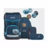 Ergobag Schulranzen-Set "Cubo", Meerestiere, Für Kinder Blau