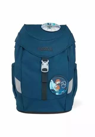 Ergobag Kinderrucksack "RobotBär", Inkl. 2 Kletties Jeansblau – Bild 2