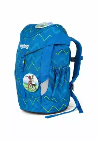 Ergobag Kinderrucksack "RobotBär", Inkl. 2 Kletties Jeansblau – Bild 6