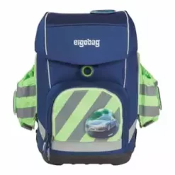 Ergobag Schulrucksack Zubehör, Seitentaschen Zip-Set, Mit Reflektor, Für Kinder Grün