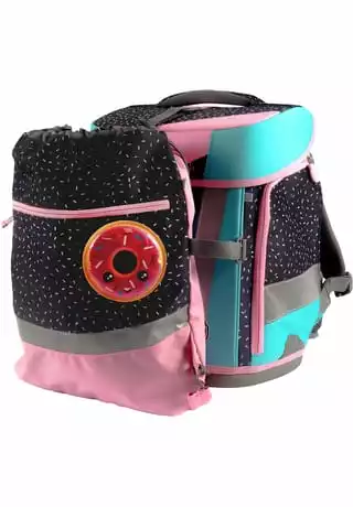 School Mood Schulranzenset Hero Air+ Ida Blau/ Rosa/ Schwarz – Bild 3