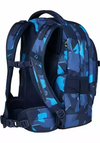 Satch Schulrucksack "pack - Troublemaker", Camouflage, Für Kinder Blau – Bild 4