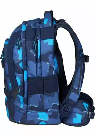 Satch Schulrucksack "pack - Troublemaker", Camouflage, Für Kinder Blau – Bild 7