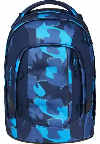 Satch Schulrucksack "pack - Troublemaker", Camouflage, Für Kinder Blau – Bild 9