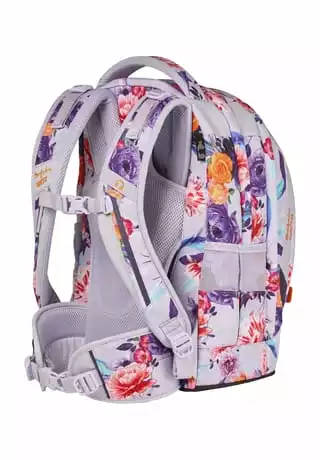 Satch Schulrucksack "pack Endless Bloom", Florales Dessin Weiß/ Violett/ Orange – Bild 13