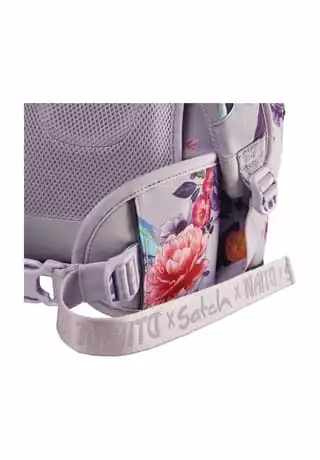 Satch Schulrucksack "pack Endless Bloom", Florales Dessin Weiß/ Violett/ Orange – Bild 16