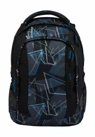Satch Schulrucksack "sleek Deep Dimension", Für Kinder Schwarz/ Grau/ Blau