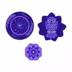 DerDieDas® Wechselbuttons, 3-teilig Set, Für Kinder Night