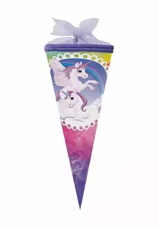 Nestler Schultüte "Pegasus - Regenbogenbunt", 22 Cm LILA