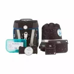 School Mood Schulranzenset Hero Air+ Louis Schwarz/ Silber