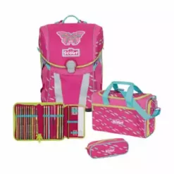 Scout® Schulranzen Sunny 4-tlg. Pink Butterfly Pink