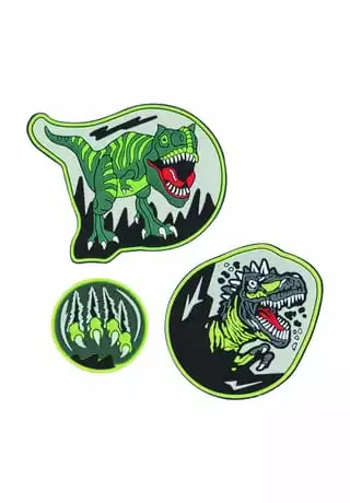 Scout® Funny Snaps "Black Dino", 3er Set GRÜN