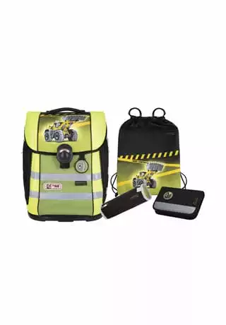 McNeill® ERGO Primero Schulranzen-Set 4tlg. Bulldozer