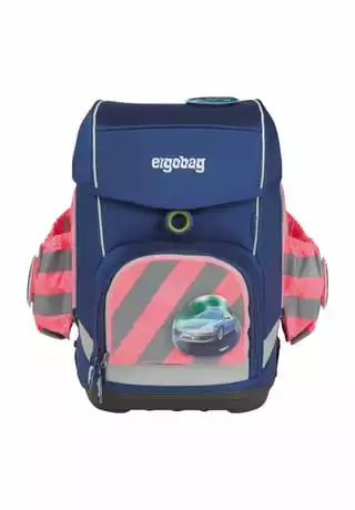 Ergobag Fluo Seitentaschen Zip-Set, Mit Reflektorstreifen PINK – Bild 2