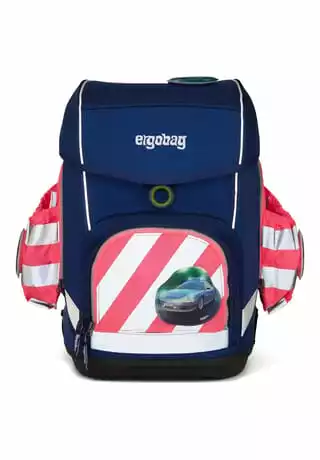 Ergobag Fluo Seitentaschen Zip-Set, Mit Reflektorstreifen PINK – Bild 4