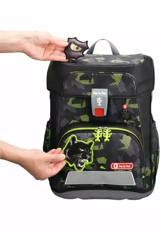 Step By Step® Schulranzenset Cloud Black Cat, Für Jungen Und Mädchen Black Cat – Bild 3