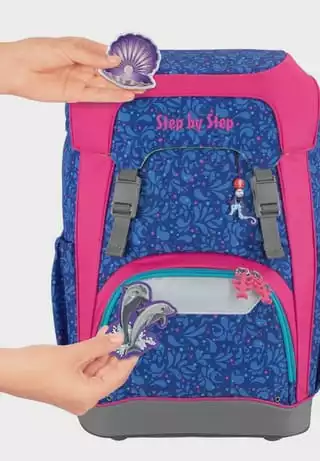 Step By Step® Schulranzen-Set Giant "Happy Dolphins", 5-teilig Blau, Pink – Bild 7