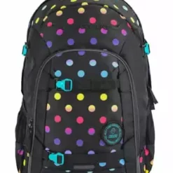 Coocazoo Rucksack "Joker", Punkte, Reflektoren, 25 L MAGIC POLKA