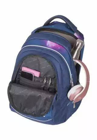 SCHNEIDERS Schulrucksack Walker "Out Of Space", Einhornmotiv DARK BLUE – Bild 2