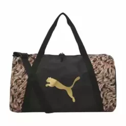 PUMA® AT ESS Barrel Bag, PUMA BLACKSAFARI, 99 PUMA BLACK-SAFARI