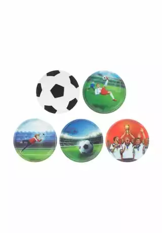 Ergobag 3D-Klettie-Set "Special Edition Fußball", 5-teilig Mehrfarbig