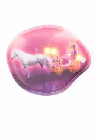 Ergobag Blinkie-Klettie "Märchenkutsche" Mit LEDs, 13 Cm, Für Mädchen Pink/ Lila – Bild 2