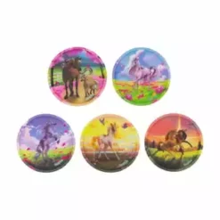 Ergobag Klettie-Set "Ponyhof", 5-teiliges Rucksack Zubehör, Für Mädchen Mehrfarbig