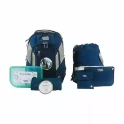 School Mood Schulranzenset Loop Air+ Paul Blau/ Silber