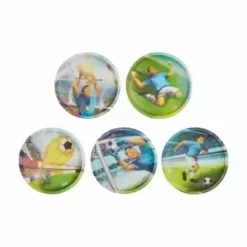 Ergobag Klettie-Set "Fußballstürmer", 7 Cm, 5-teilig, Für Jungen Mehrfarbig