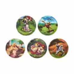 Ergobag Klettie-Set Hundewelpen, 5er-Set Mehrfarbig