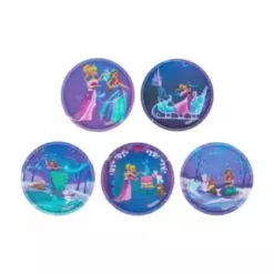 Ergobag Klettie-Set "Prinzessin", 7 Cm, 5-teilig, Für Mädchen Blau/ Lila