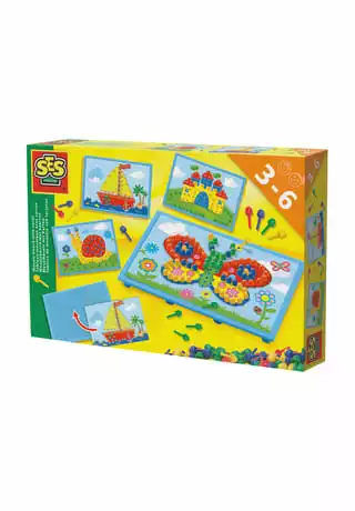 SES CREATIVE® Mosaikbrett Mit Karten MEHRFARBIG